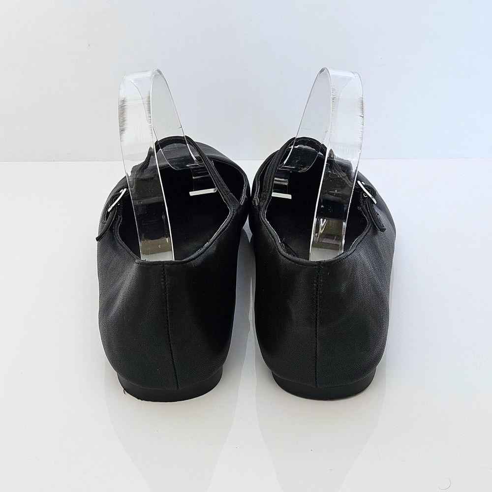Open Edit Regina Mary Jane Pointed Toe Flat Size 9.5 Black - Picture 6 of 8